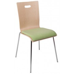 Jednací židle KLASIK 50 s čalouněným sedákem - nosnost 120 kg - výběr barevného provedení