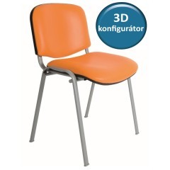Jednací židle KLASIK 46 čalouněná - nosnost 120 kg  výběr barevného provedení