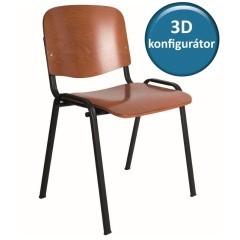 Jednací židle KLASIK 46 dřevěná - nosnost 120 kg - výběr barevného provedení