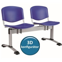 Plastová lavice do čekáren KLASIK 42 - 2-5 sedadel - výběr barevného provedení 