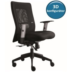 Kancelářská židle KLASIK 4 - nosnost 120 kg - barva černá 