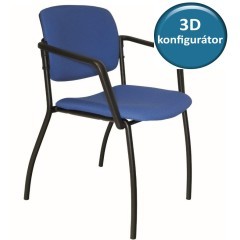 Jednací židle KLASIK 38 čalouněná - nosnost 130 kg - výběr barevného provedení