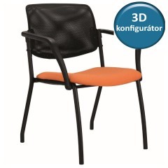 Jednací židle KLASIK 38 síť - nosnost 130 kg - výběr barevného provedení
