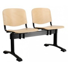 Dřevěná lavice do čekáren  IMPERIA - 2-5 sedadel - výběr barevného prvedení 