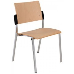 Jednací židle EMPIRE 64 dřevěná - barva buk - nosnost 130 kg 
