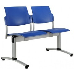 Plastová lavice do čekáren EMPIRE 66  - 2-5 sedák - výběr barevného provedení 