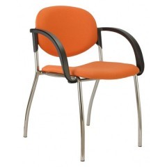 Jednací židle KLASIK 38 čalouněná - nosnost 130 kg - výběr barevného provedení