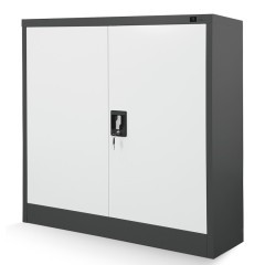JAN NOWAK - Kovová policová skříň se zámkem  BETA eco - antracit/bílá - rozměr 93x90 cm 