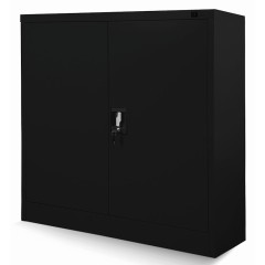 JAN NOWAK - Kovová policová skříň se zámkem  BETA eco - černá - rozměr 93x90 cm 