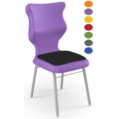 Školní židle CLASSIC SOFT s polstrovaným sedákem - 6 velikostí - výběr barevného provedení 