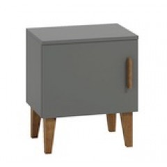 Noční stolek KUBI - barva šedá