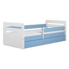 Dětská postel TOMI se zábranou - 180x80 cm - modrá - výběr barevného provedení