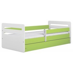 Dětská postel TOMI se zábranou - 180x80 cm - zelená - výběr barevného provedení