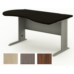 Kancelářský stůl Berlín 160x100 cm - pravý - kovová podnož