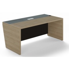 Kancelářský psací stůl TRIVEX -  180x90 cm - dub pískový/černá