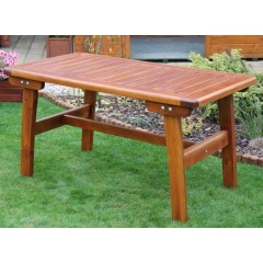 Dřevěný zahradní stůl GOLDEN - 137 cm 