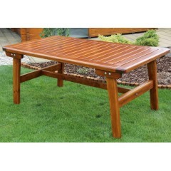 Dřevěný zahradní stůl GOLDEN - 162 cm 