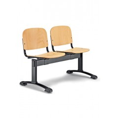 Dřevěná lavice  do čekárny Multised IMD - 2-5 sedadel- výběr barvy moření
