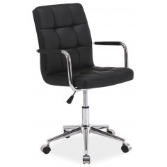 Kancelářská židle TINY black - nosnost 100 kg - výškově stavitelná 
