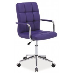 Kancelářská židle TINY purple - nosnost 100 kg  - výškově stavitelná 
