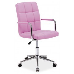 Kancelářská židle TINY pink - nosnost 100 kg - výškově stavitelná 