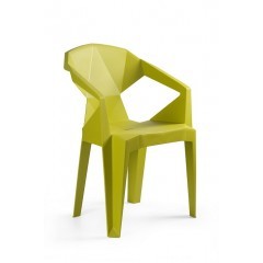 Plastová židle MUZE - hořčicová