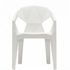 Plastová židle MUZE - bílá