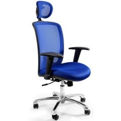 Kancelářské křeslo EXPANDER - barva modrá - nosnost 130 kg 