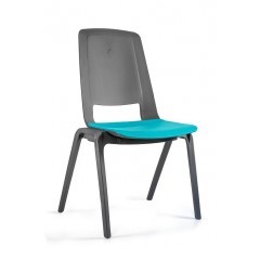Plastová židle FILA - modrozelená