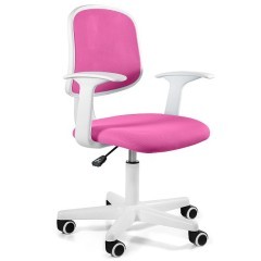 Dětská otočná židle SPARKY - růžová - nosnost 100 kg - 4-14 let 