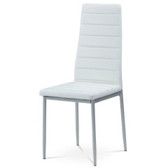 Jídelní čalouněná židle  DCL117WT - barva bílá - nosnost 110 kg 