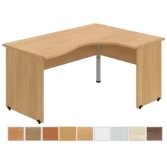 Rohový kancelářský stůl OFFICE GATE GE2005L ergo  - rozměr 160x120 cm - levý