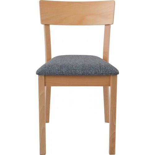 Dřevěná jídelní židle DESIGNE 36 s čalouněným sedákem - nosnost 120 kg 