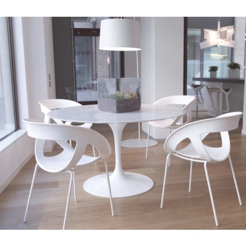 Plastová jednací židle DESIGNE NA 18 nohy chrom - nosnost 120 - výběr barvy plastu