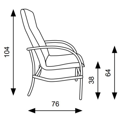 Křeslo RADO -  nosnost 130 kg