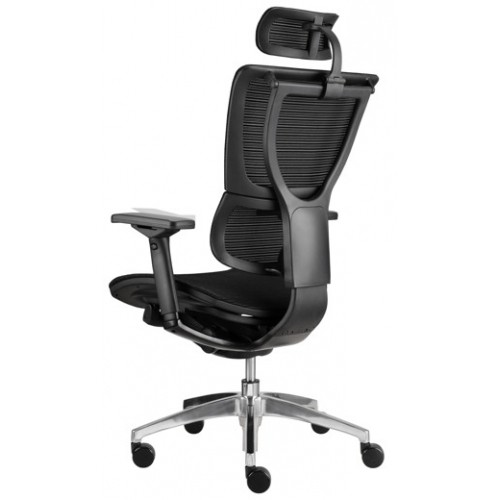 Kancelářské křeslo EMPIRE 26A - opěrák i sedák síť- nosnost 130 kg - černé 