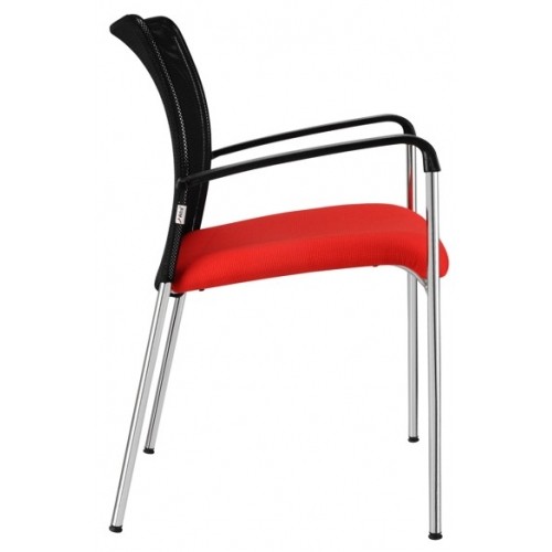 Jednací židle KLASIK 54 s područkami- nosnost 130 kg - výběr barevného provedení