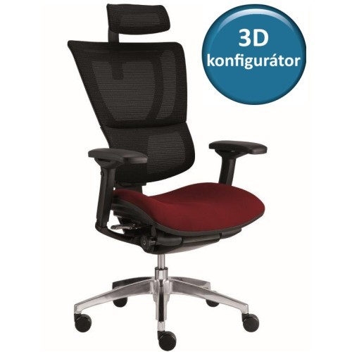 Kancelářské křeslo EMPIRE 26 s čalouněným sedákem - nosnost 130 kg  - výběr barevného provedení