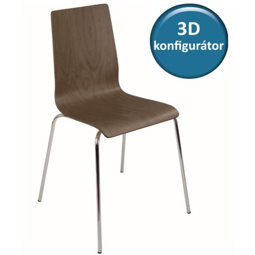 Jednací židle KLASIK EKO dřevěná - nosnost 120 kg 