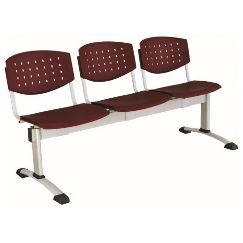 Plastová lavice do čekáren LAYER - 2-5 sedadel - výběr barevného provedení 