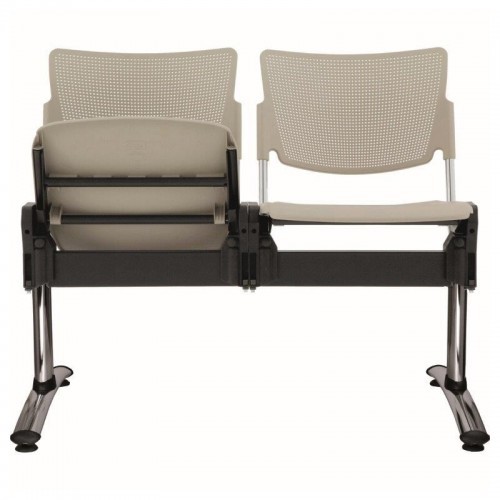 Plastová lavice do čekáren KLASIK 36 - 2-5 sedák  - sklopná sedadla - výběr barevného provedení 