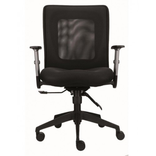 Kancelářská židle RUBY - nosnost 120 kg - barva černá 