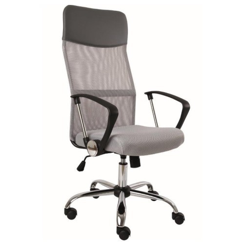 Kancelářské křeslo KLASIK 6 šedá - nosnost 120 kg 