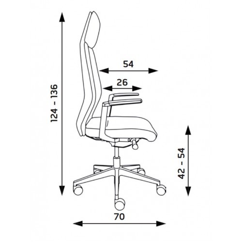 Kancelářské křeslo EMPIRE 8 - nosnost 160 kg - výběr barevného provedení 