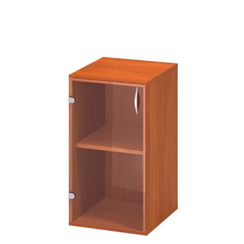 Policová skříň nízká FALA 015 se sklem levá - rozměr  73x4 cm - výběr barevného provedení 