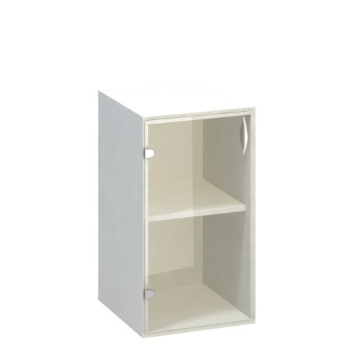 Policová skříň nízká FALA 015 se sklem levá - rozměr  73x4 cm - výběr barevného provedení 