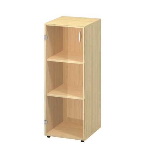 Policová skříň střední FALA 116 prosklená levá  - rozměr  106x40 cm - výběr barevného provedení 