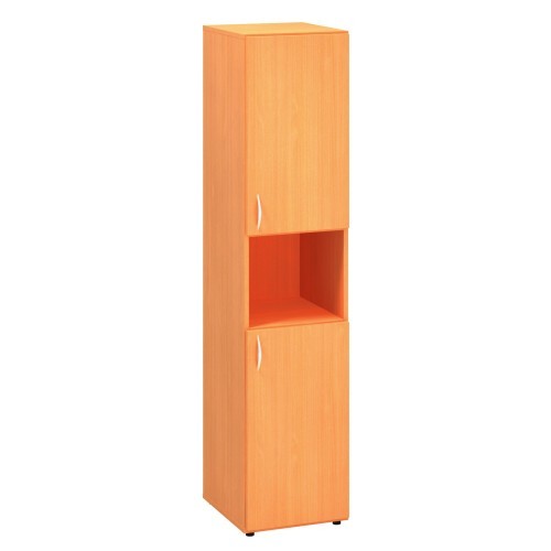 Policová skříň FALA 240 kombinovaná úzká pravá s nikou- rozměr  178x40 cm - výběr barevného provedení 