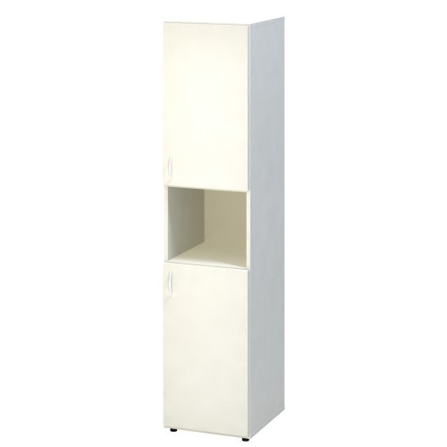 Policová skříň FALA 240 kombinovaná úzká pravá s nikou- rozměr  178x40 cm - výběr barevného provedení 