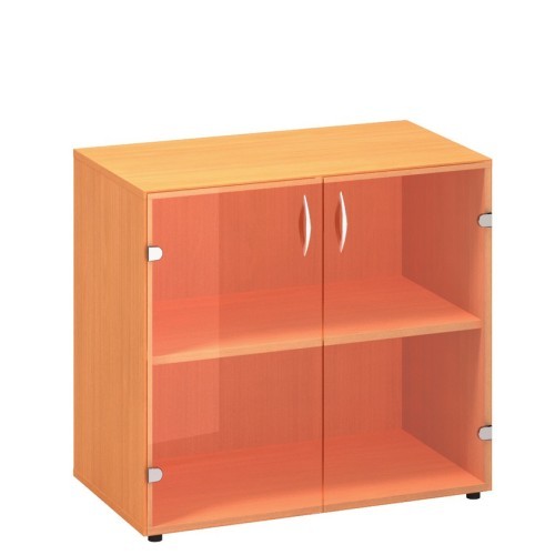 Policová skříň nízká FALA 020 prosklená - rozměr  73x80 cm - výběr barevného provedení 